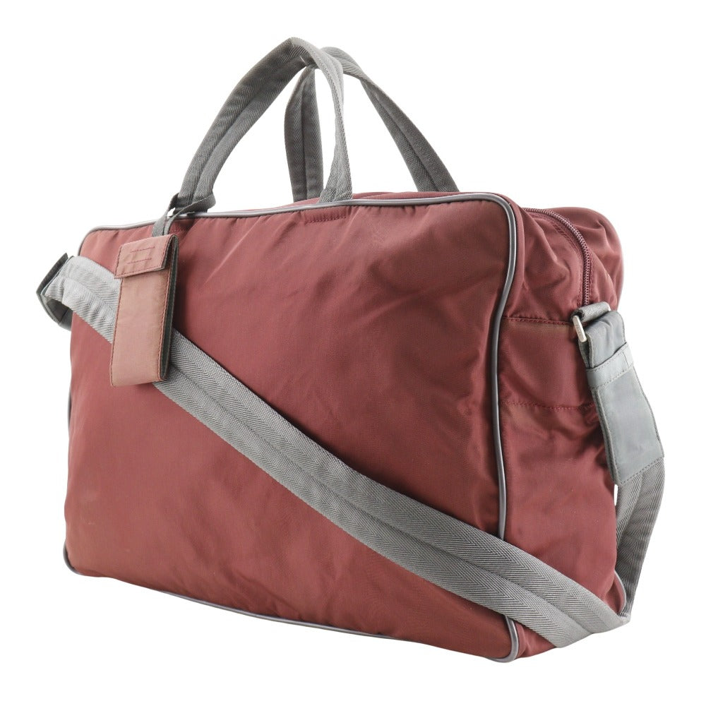 PRADA SPORTS Boston Duffel bag Nylon Brown 2WAYShoulder unisex(Unisex) Used Authentic
