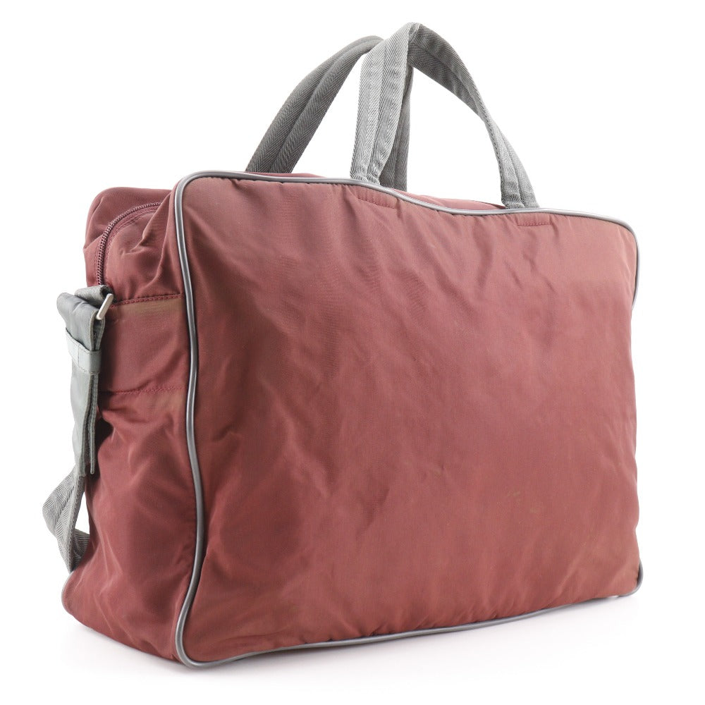 PRADA SPORTS Boston Duffel bag Nylon Brown 2WAYShoulder unisex(Unisex) Used Authentic