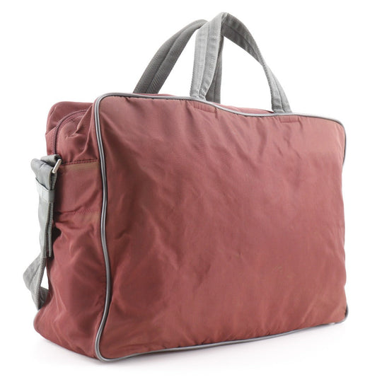 PRADA SPORTS Boston Duffel bag Nylon Brown 2WAYShoulder unisex(Unisex) Used Authentic