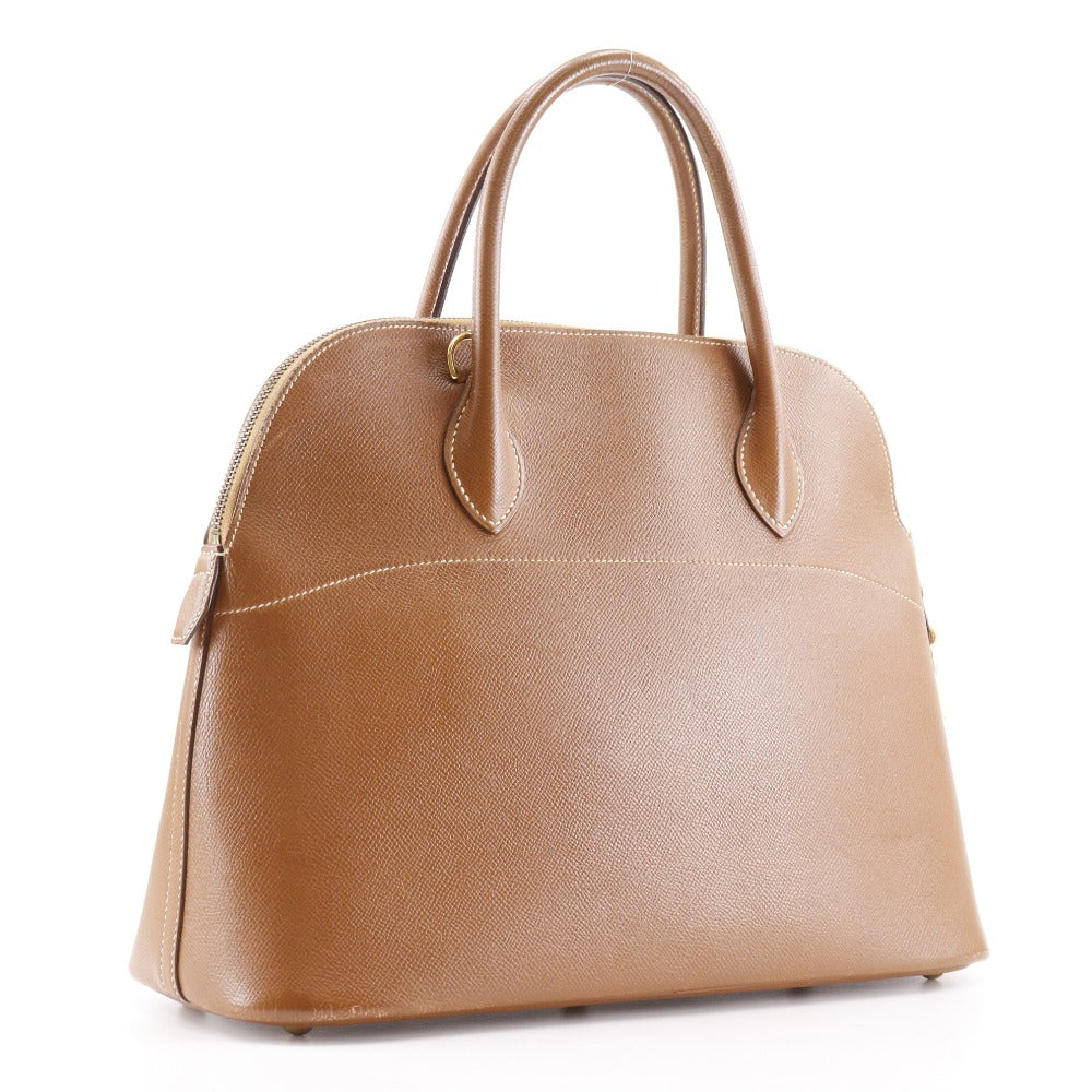 HERMES Handbag Epsom Brown Bored 35