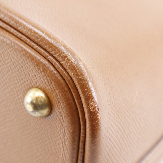 HERMES Handbag Epsom Brown Bored 35