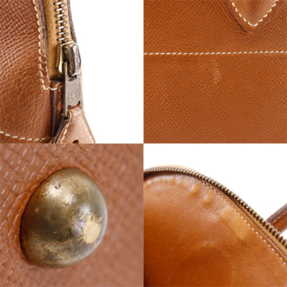 HERMES Handbag Epsom Brown Bored 35