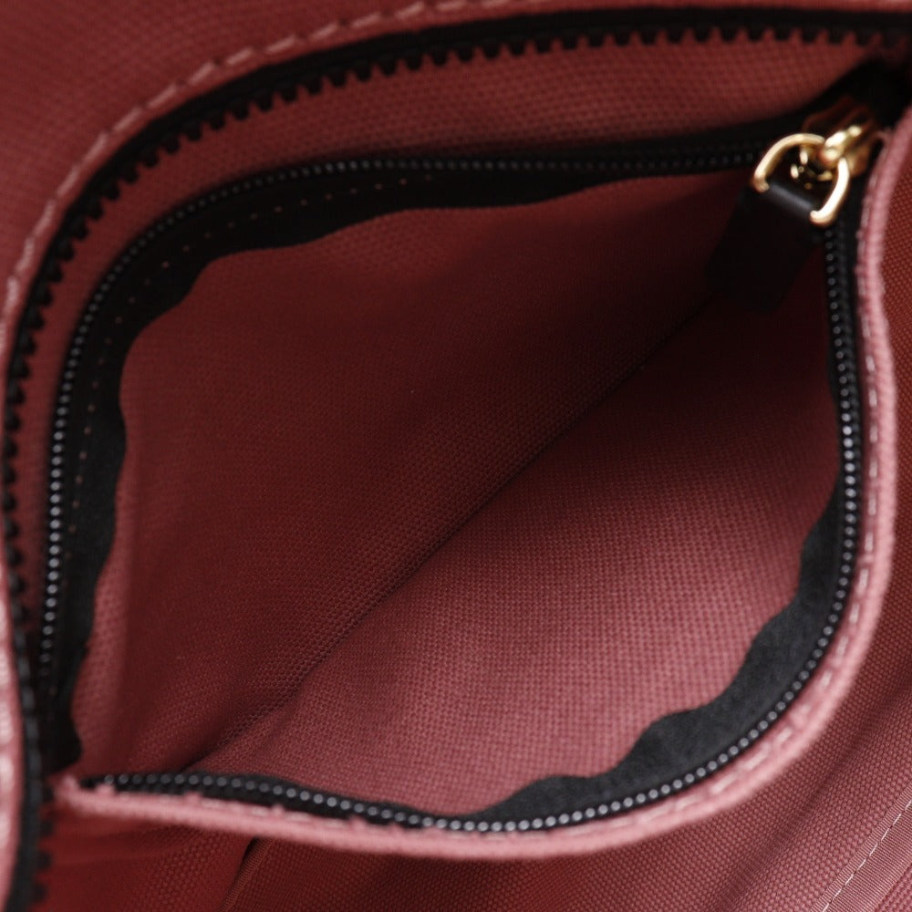 MARC JACOBS Tote Bag H052M06FA21 668 canvas pink logo Women Used Authentic