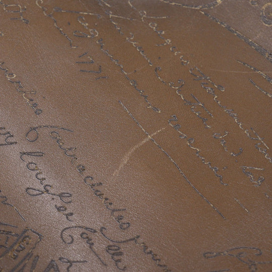 Berluti Handbag leather Brown 2WAYShoulder Scrit Calligraphy Tujour Gulliver mens Used Authentic
