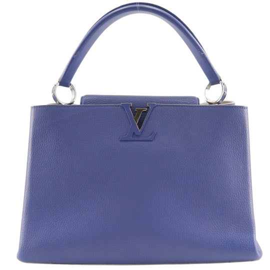 LOUIS VUITTON Handbag M20547 Taurillon Clemence Leather blue Parnasea CAPCSINE MM Women Used Authentic