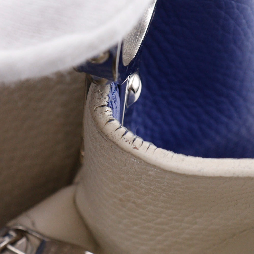LOUIS VUITTON Handbag M20547 Taurillon Clemence Leather blue Parnasea CAPCSINE MM Women Used Authentic