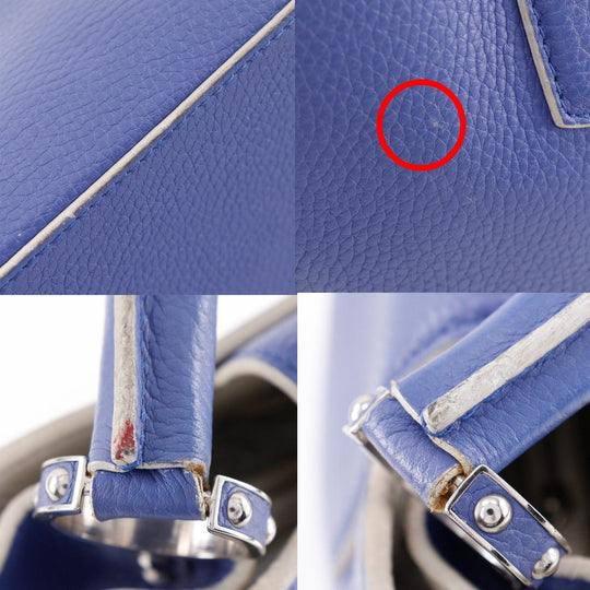 LOUIS VUITTON Handbag M20547 Taurillon Clemence Leather blue Parnasea CAPCSINE MM Women Used Authentic