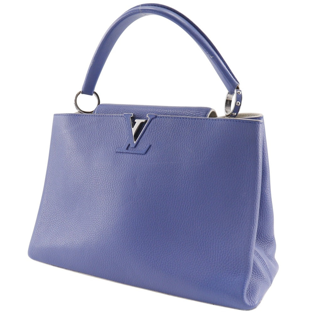 LOUIS VUITTON Handbag M20547 Taurillon Clemence Leather blue Parnasea CAPCSINE MM Women Used Authentic