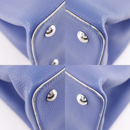 LOUIS VUITTON Handbag M20547 Taurillon Clemence Leather blue Parnasea CAPCSINE MM Women Used Authentic