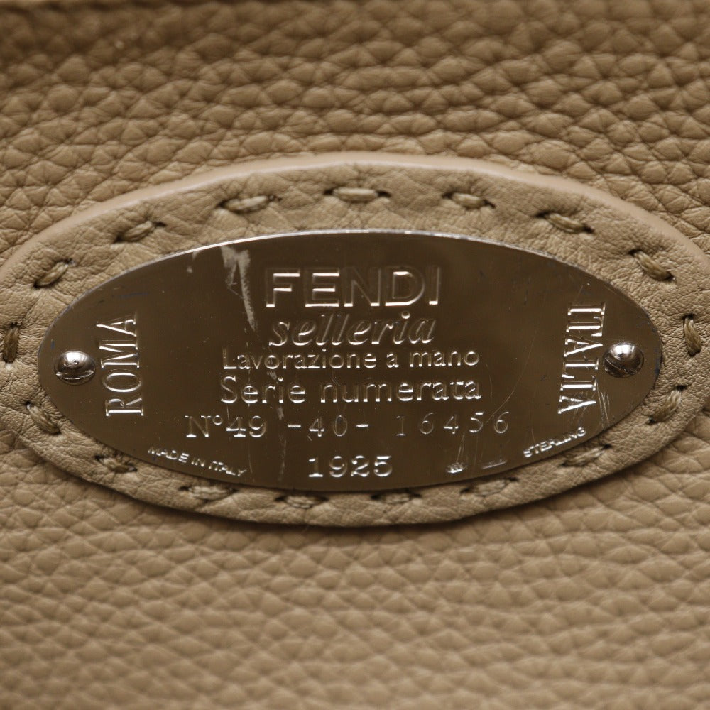 FENDI Handbag 8BN226 leather Brown 2WAYShoulder Celeria Peek-a-boo regular Women Used Authentic