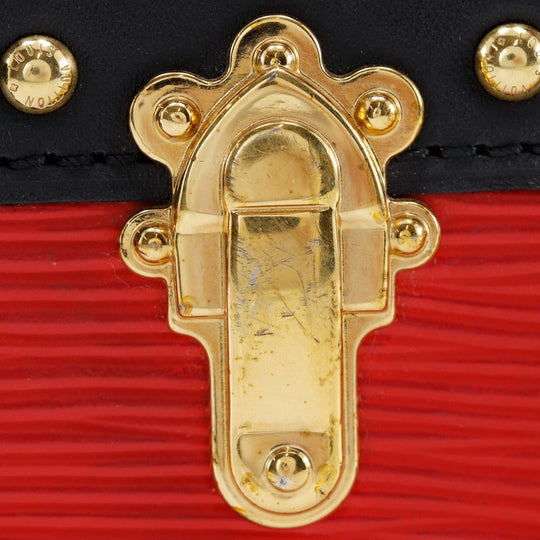 LOUIS VUITTON Shoulder Bag M51697 Epi Leather Red 2-way clutch Trunk clutch Women Used Authentic