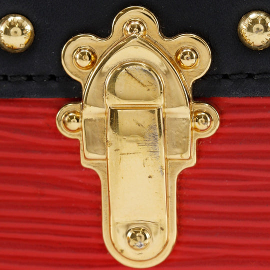 LOUIS VUITTON Shoulder Bag M51697 Epi Leather Red 2-way clutch Trunk clutch Women Used Authentic