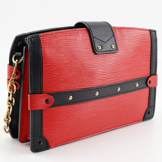 LOUIS VUITTON Shoulder Bag M51697 Epi Leather Red 2-way clutch Trunk clutch Women Used Authentic