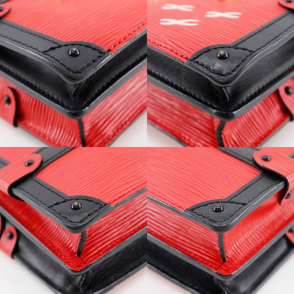 LOUIS VUITTON Shoulder Bag M51697 Epi Leather Red 2-way clutch Trunk clutch Women Used Authentic