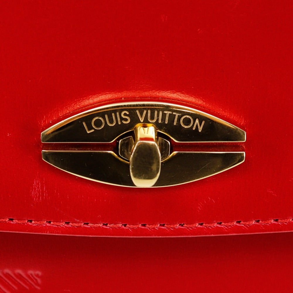 LOUIS VUITTON Shoulder Bag M63947 Calfskin , Epi Leather Red Opera line Spartan Women Used Authentic
