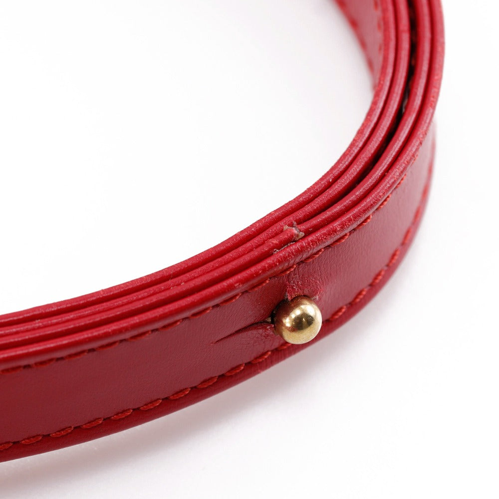 LOUIS VUITTON Shoulder Bag M63947 Calfskin , Epi Leather Red Opera line Spartan Women Used Authentic