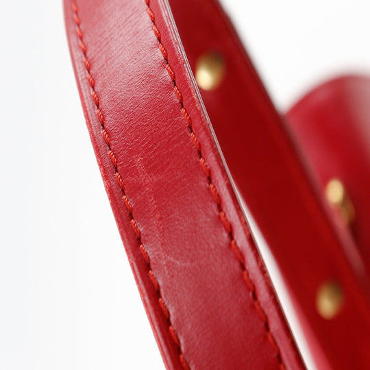 LOUIS VUITTON Shoulder Bag M63947 Calfskin , Epi Leather Red Opera line Spartan Women Used Authentic
