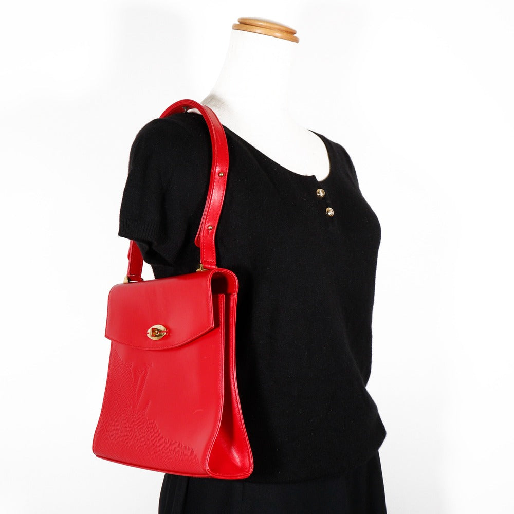 LOUIS VUITTON Shoulder Bag M63947 Calfskin , Epi Leather Red Opera line Spartan Women Used Authentic