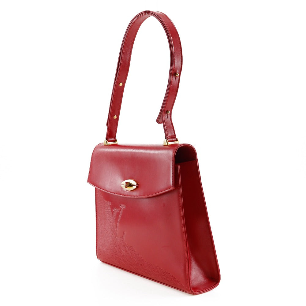 LOUIS VUITTON Shoulder Bag M63947 Calfskin , Epi Leather Red Opera line Spartan Women Used Authentic