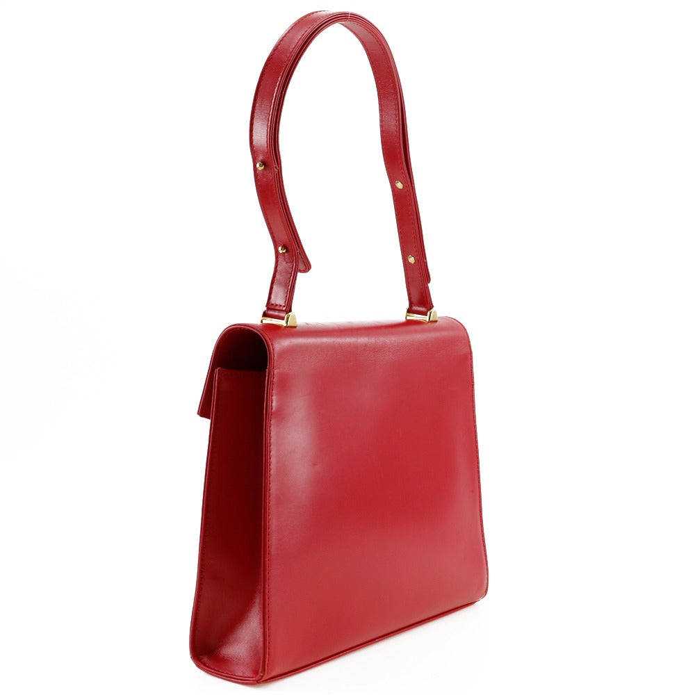 LOUIS VUITTON Shoulder Bag M63947 Calfskin , Epi Leather Red Opera line Spartan Women Used Authentic