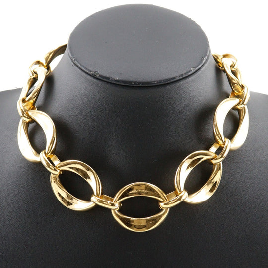 CHANEL Necklace Plated Gold gold vintage Chain choker Women Used Authentic