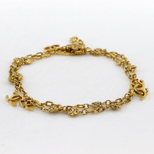 CHANEL belt Plated Gold gold vintage COCO Mark & Lion Chain belt Women Used Authentic