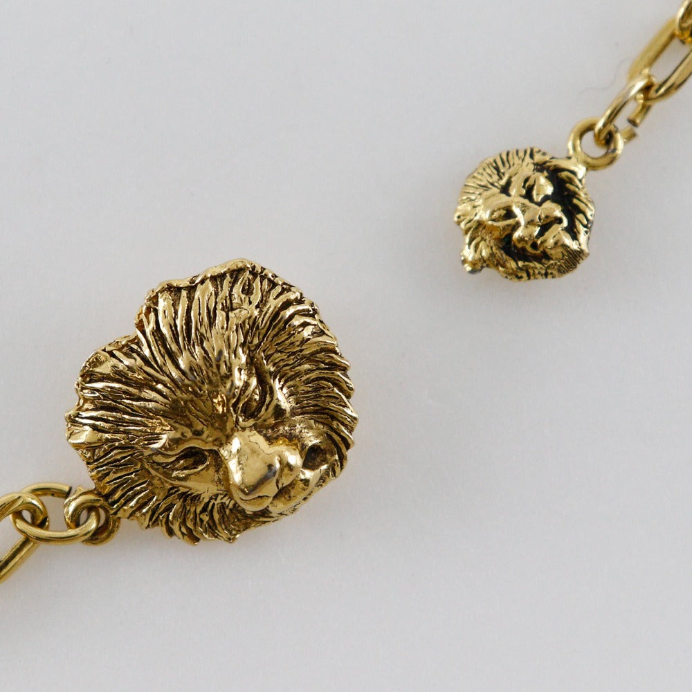 CHANEL belt Plated Gold gold vintage COCO Mark & Lion Chain belt Women Used Authentic