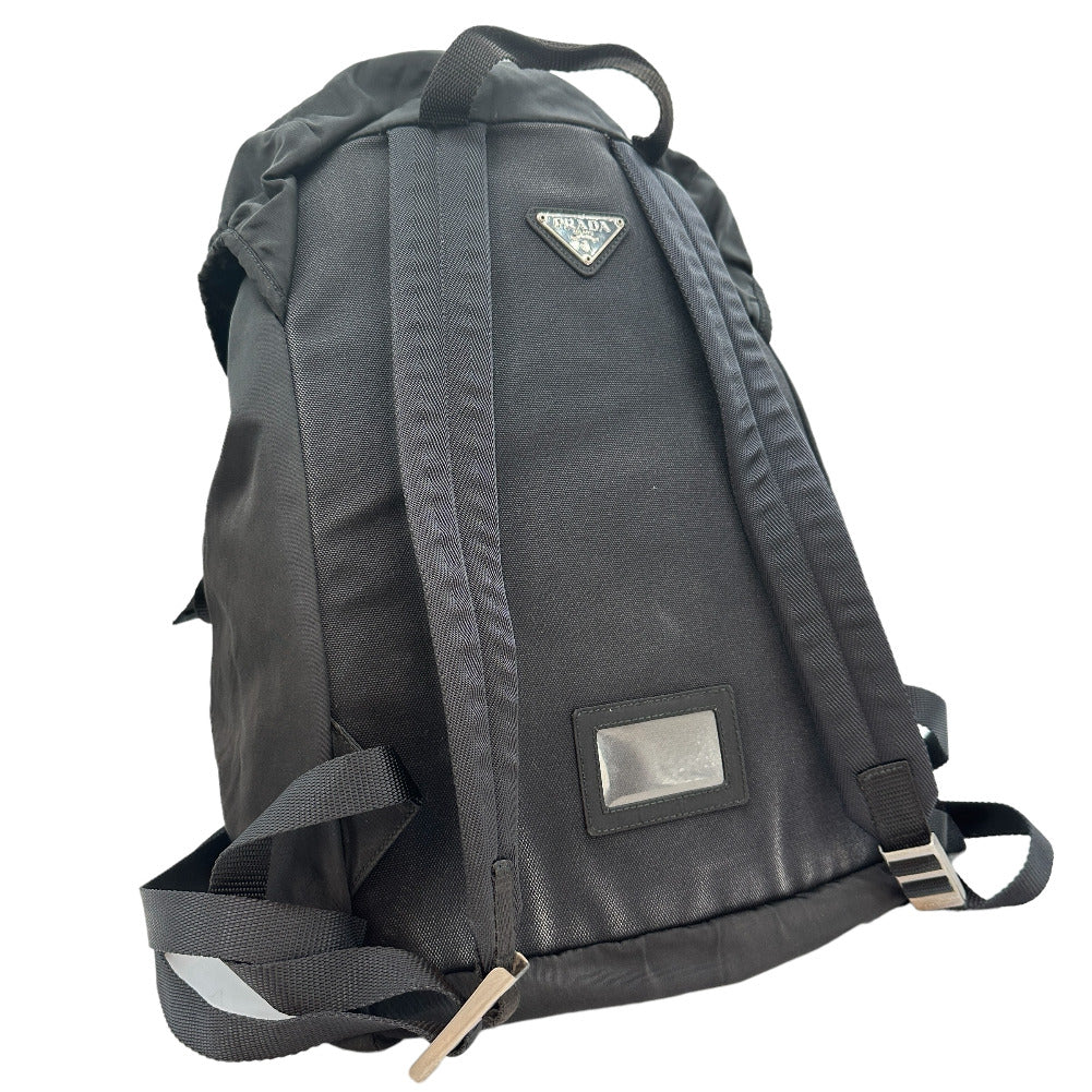 PRADA Backpack V235 Nylon black unisex(Unisex) Used Authentic