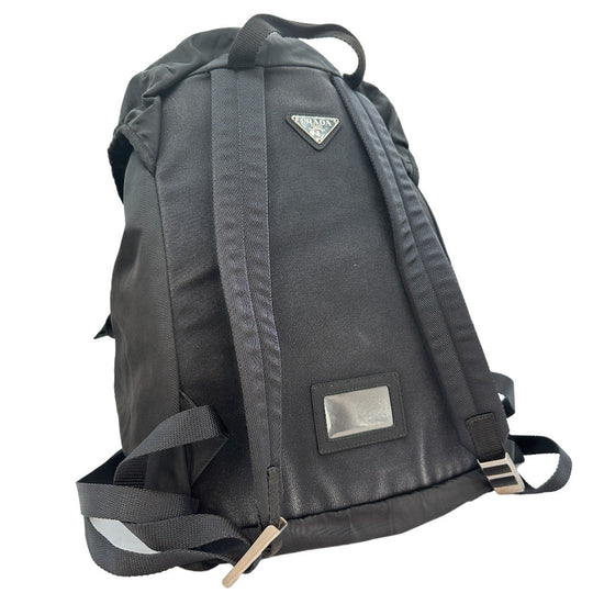 PRADA Backpack V235 Nylon black unisex(Unisex) Used Authentic