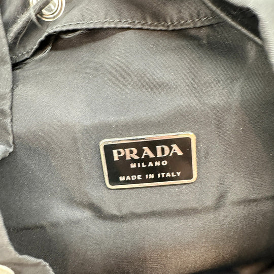 PRADA Backpack V235 Nylon black unisex(Unisex) Used Authentic