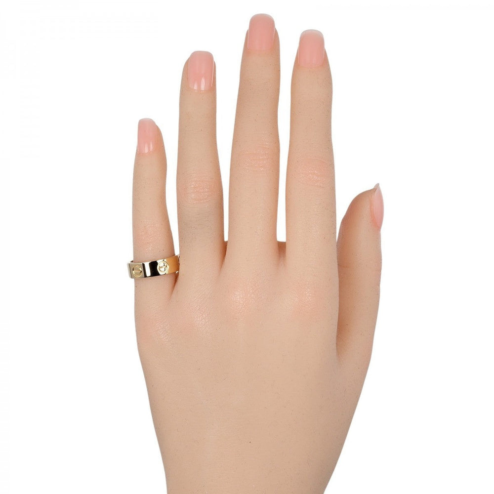 CARTIER Ring K18 yellow gold gold love Women 48 Used Authentic