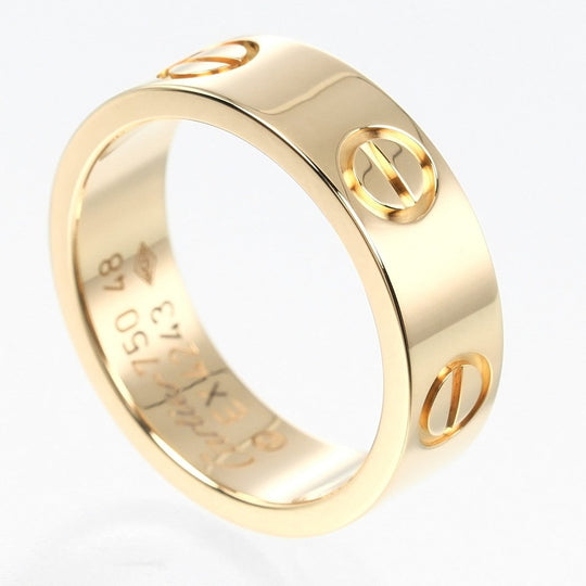 CARTIER Ring K18 yellow gold gold love Women 48 Used Authentic