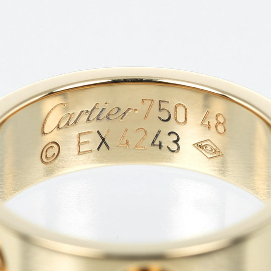 CARTIER Ring K18 yellow gold gold love Women 48 Used Authentic