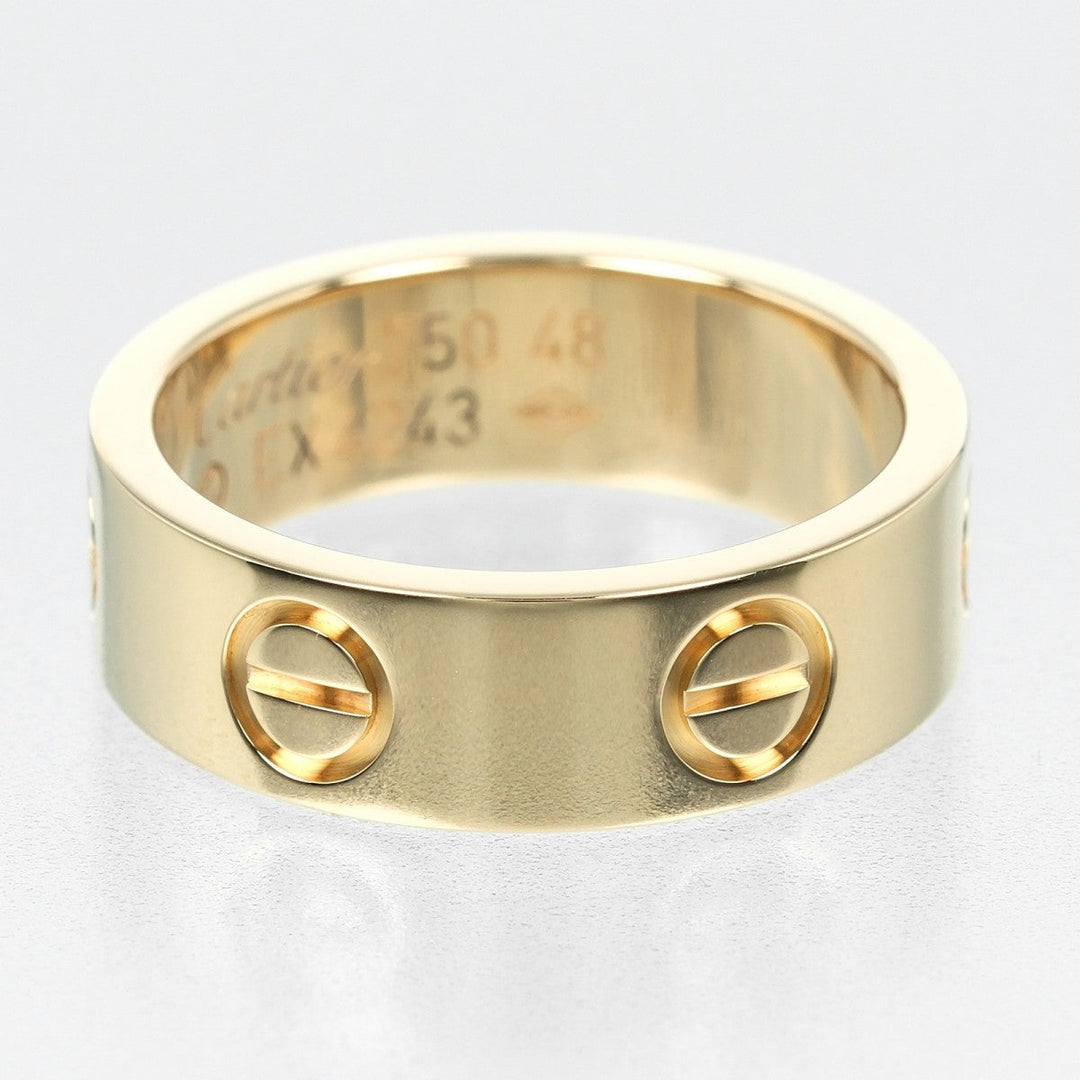 CARTIER Ring K18 yellow gold gold love Women 48 Used Authentic
