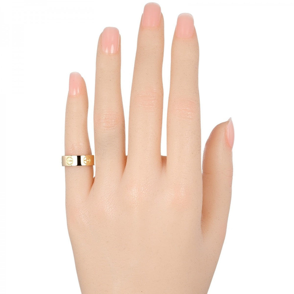 CARTIER Ring K18 yellow gold gold love Women 45 Used Authentic