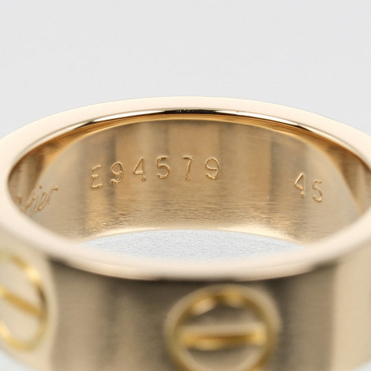 CARTIER Ring K18 yellow gold gold love Women 45 Used Authentic