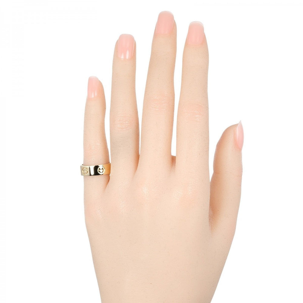 CARTIER Ring K18 yellow gold gold love Women 47 Used Authentic