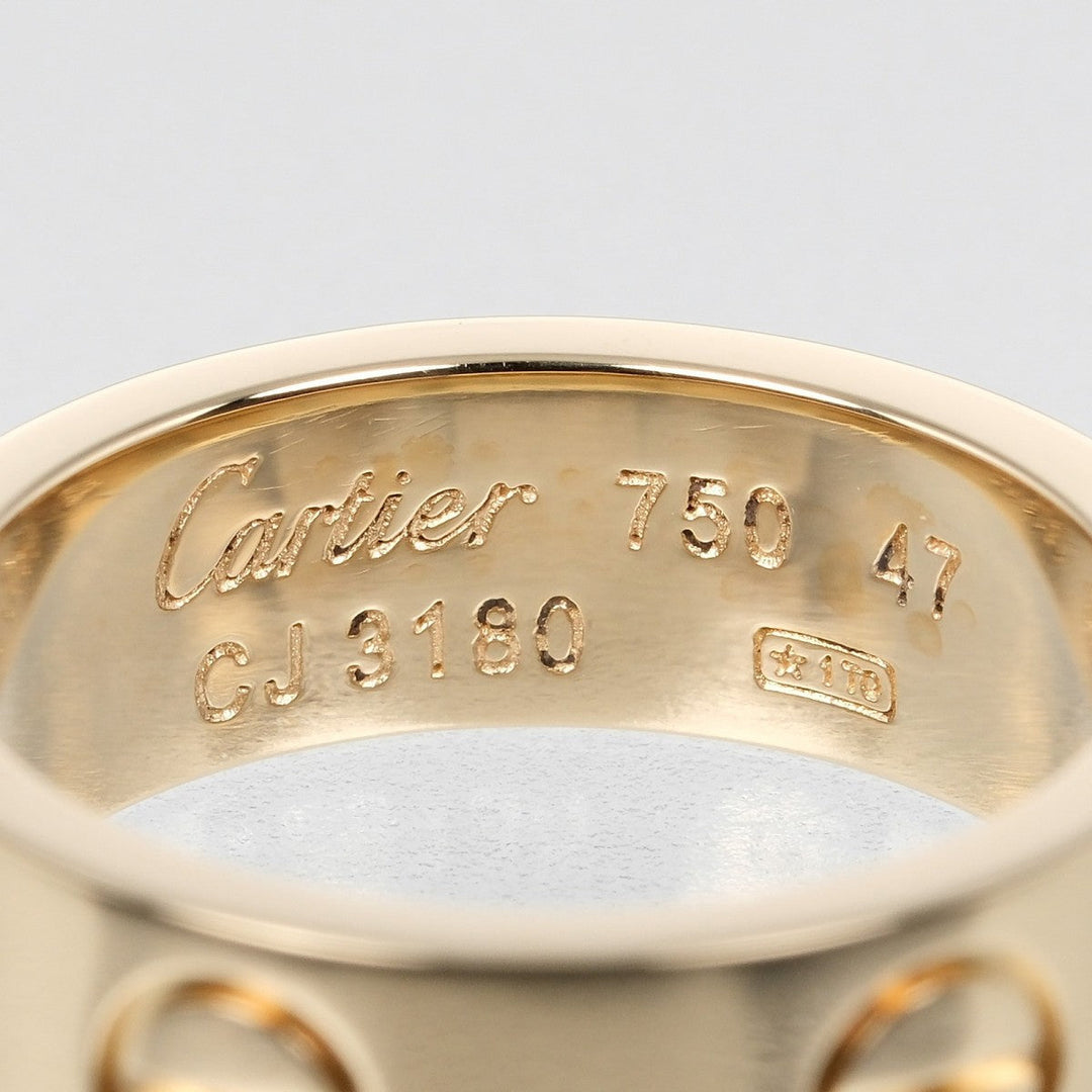 CARTIER Ring K18 yellow gold gold love Women 47 Used Authentic