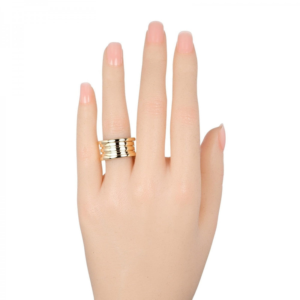 BVLGARI Ring K18 yellow gold gold B. ZERO 1 4 band 52
