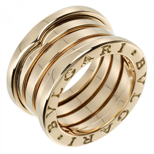 BVLGARI Ring K18 yellow gold gold Be zero one B. ZERO 1 4 band Women 47 Used Authentic
