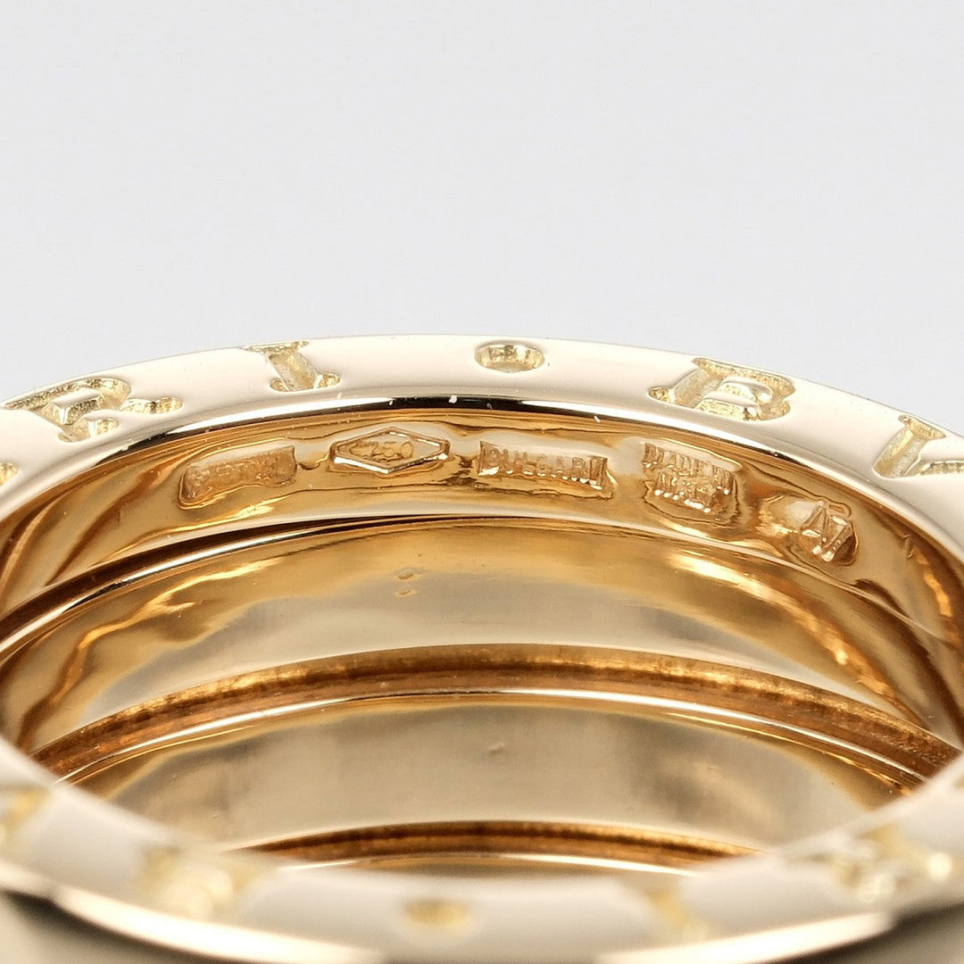 BVLGARI Ring K18 yellow gold gold Be zero one B. ZERO 1 4 band Women 47 Used Authentic