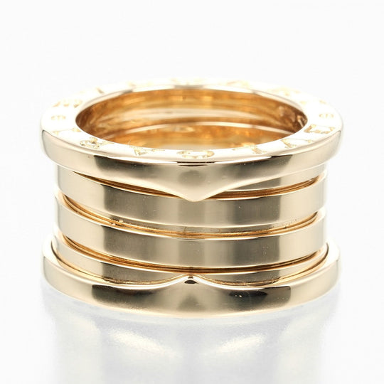 BVLGARI Ring K18 yellow gold gold Be zero one B. ZERO 1 4 band Women 47 Used Authentic