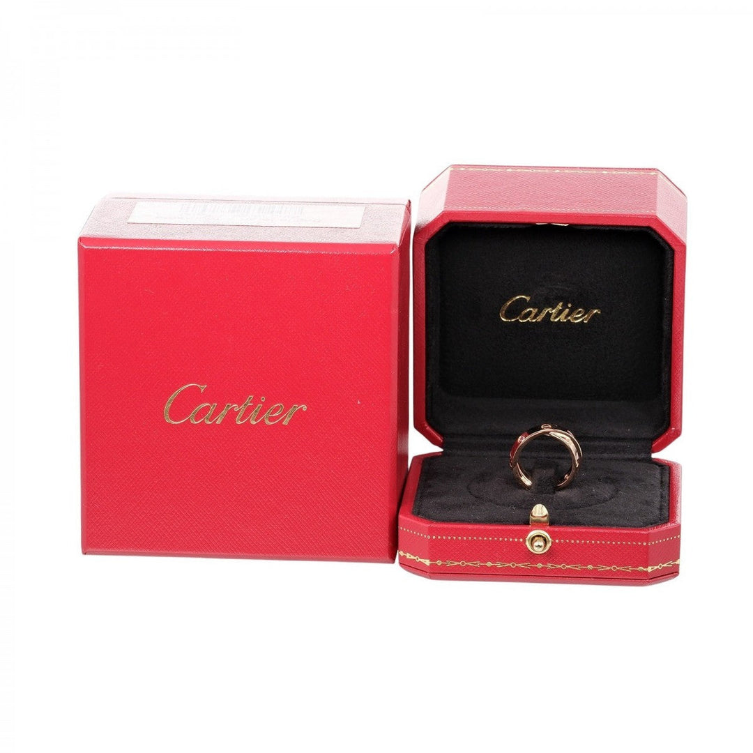 CARTIER Ring 18K pink gold, pink sapphire, diamond gold Be love Women 46 Used Authentic