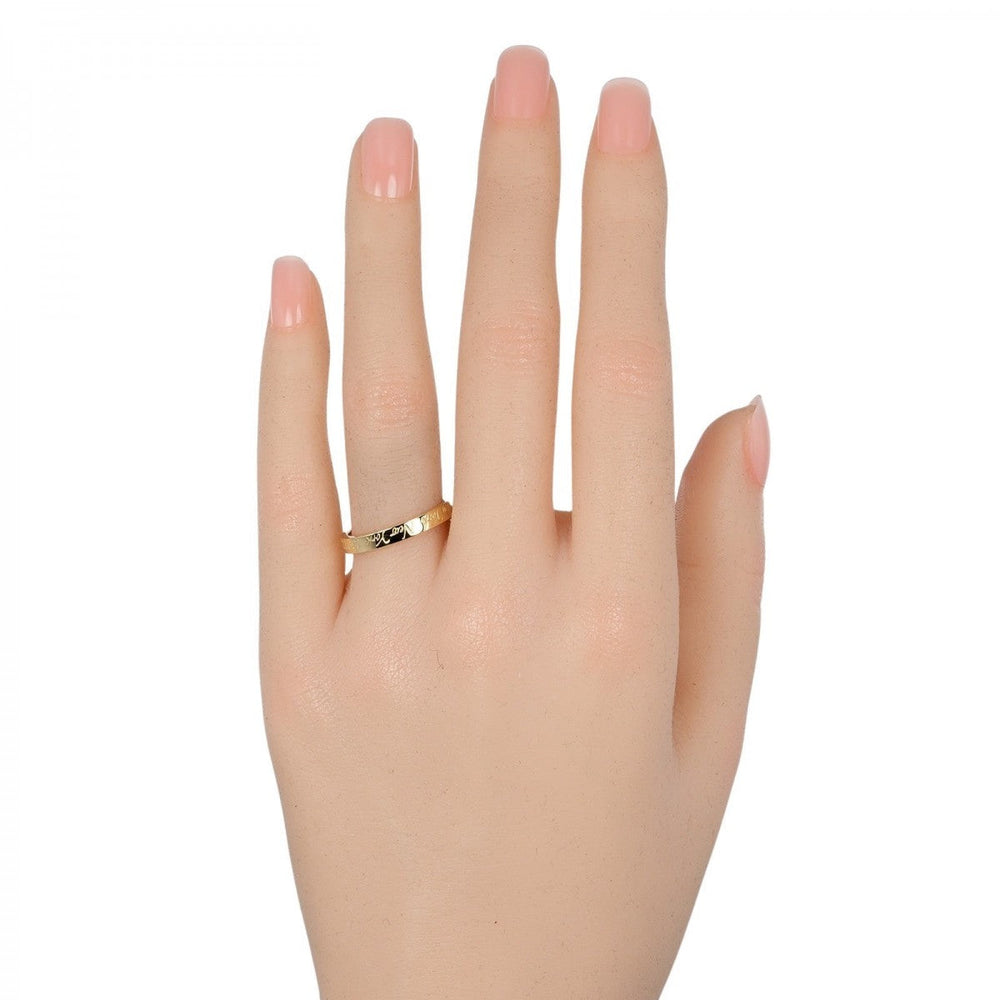 TIFFANY&Co. Ring K18 yellow gold gold Notes Women Used Authentic