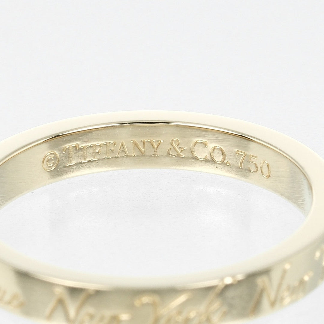 TIFFANY&Co. Ring K18 yellow gold gold Notes Women Used Authentic