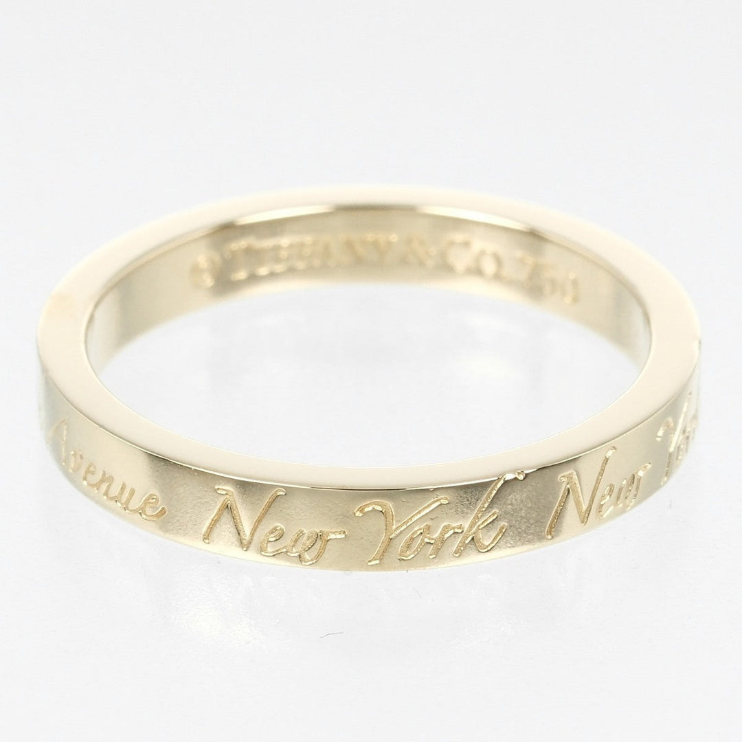 TIFFANY&Co. Ring K18 yellow gold gold Notes Women Used Authentic