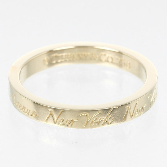 TIFFANY&Co. Ring K18 yellow gold gold Notes Women Used Authentic