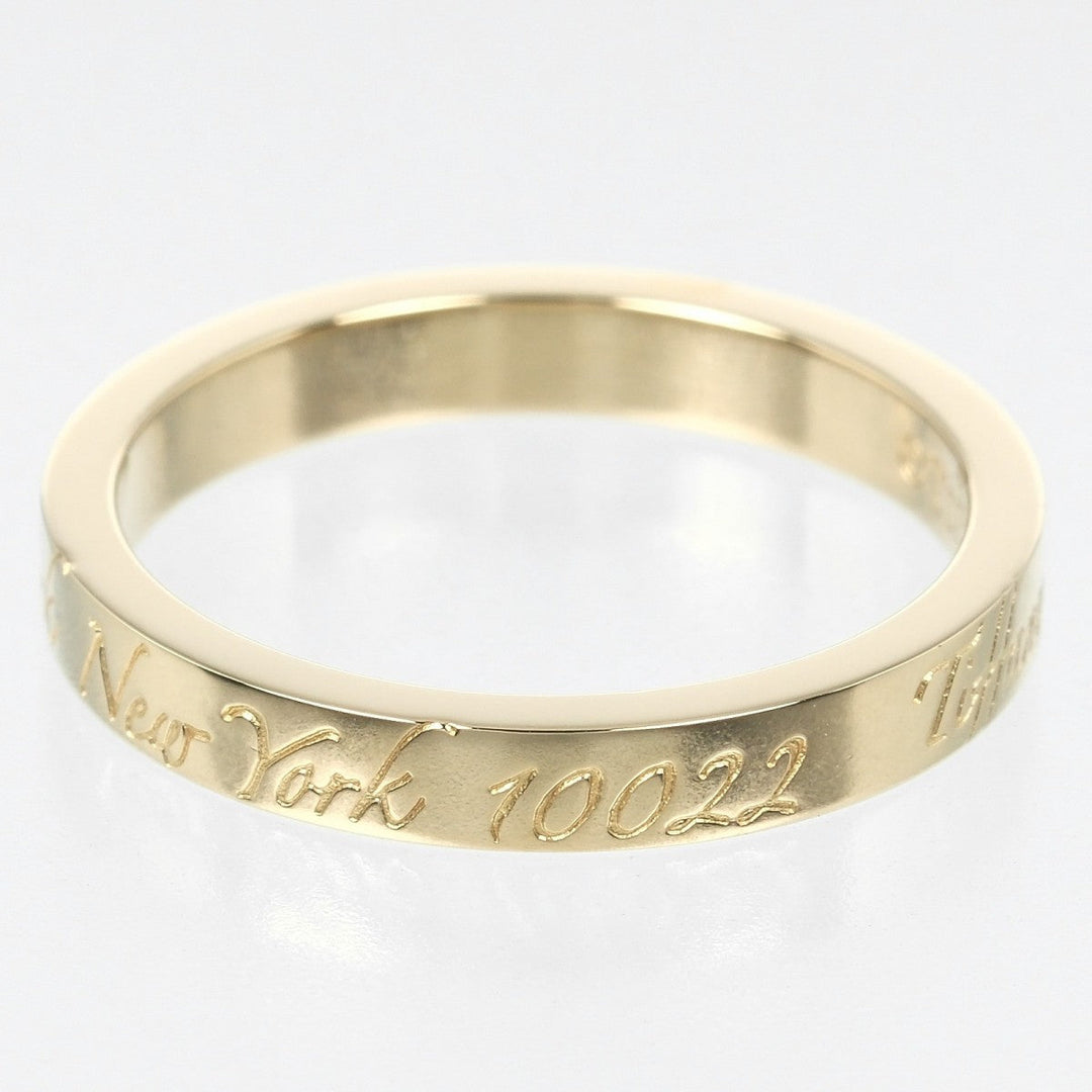 TIFFANY&Co. Ring K18 yellow gold gold Notes Women Used Authentic