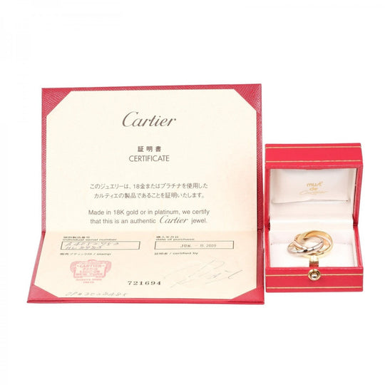CARTIER Ring K18 Gold (YGxPGxWG) gold Trinity 53