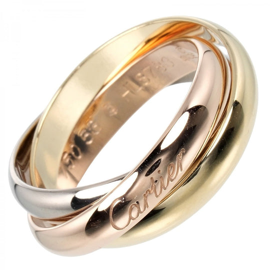 CARTIER Ring K18 Gold (YGxPGxWG) gold Trinity 53